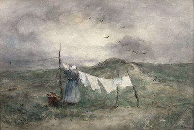 Jour de lessive - Jacob Henricus or Hendricus Maris