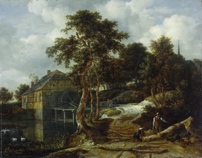 Paysage avec moulin à eau - Jacob van Ruisdael