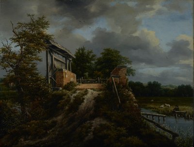 Pont avec une écluse, 1648-9 - Jacob van Ruisdael