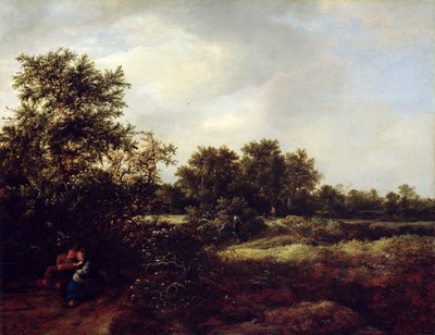 Paysage de dunes avec des amoureux, 1647 - Jacob van Ruisdael
