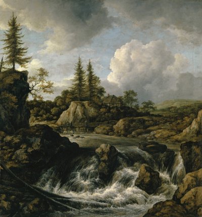 Paysage avec cascade, vers 1660 - Jacob van Ruisdael