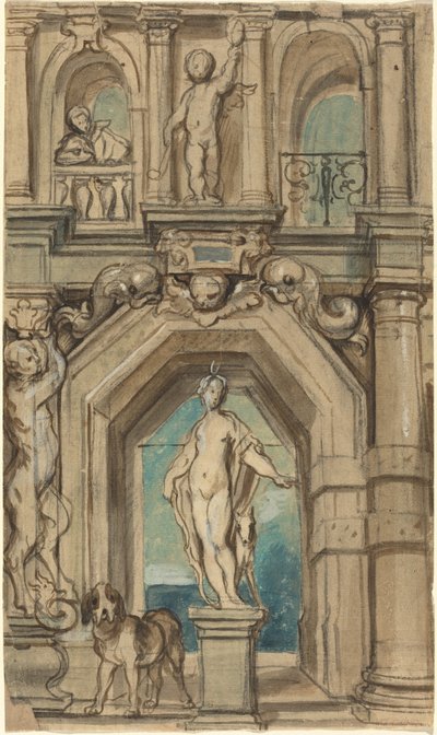 Conception pour une décoration murale [recto] - Jacob Jordaens