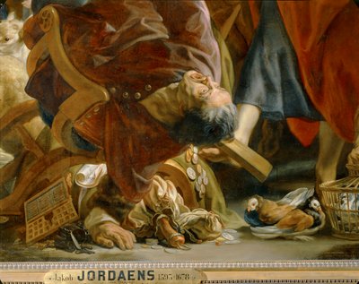 Jésus expulsant les marchands du Temple (huile sur toile) - Jacob Jordaens