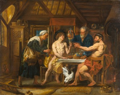 Jupiter et Mercure dans la maison de Philémon et Baucis - Jacob Jordaens