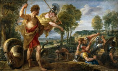 Espagnol :  Cadmo y Minerva Cadmus et Minerva - Jacob Jordaens