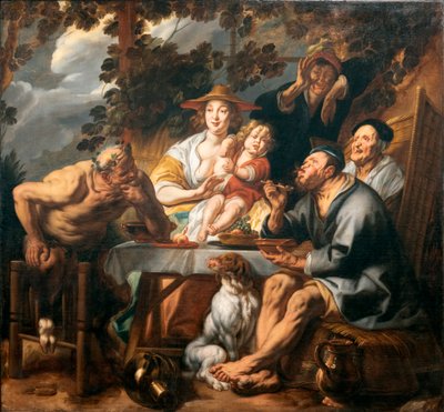 Le Satyre et le Paysan - Jacob Jordaens