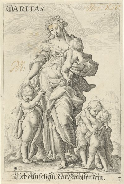 Amour (Caritas) - Jacob Matham (attributed to)