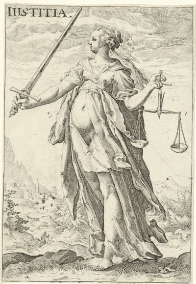 Justice - Jacob Matham (attributed to)
