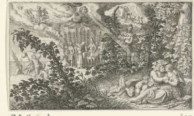 Bacchus et Ariane en amoureux - Jacob Matham