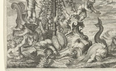 Bacchus transforme ses ravisseurs en dauphins - Jacob Matham