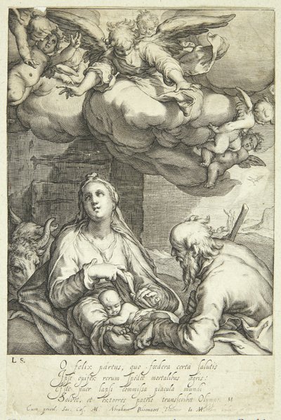 La naissance de Jésus - Jacob Matham