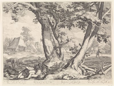Paysage avec la parabole du semeur - Jacob Matham
