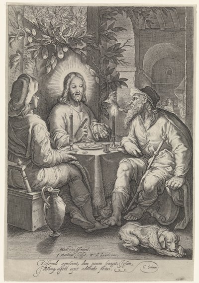 Repas à Emmaüs - Jacob Matham
