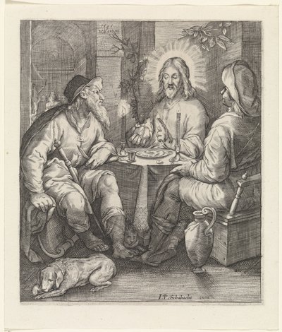 Repas à Emmaüs - Jacob Matham