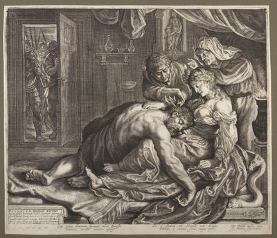 Samson et Dalila - Jacob Matham