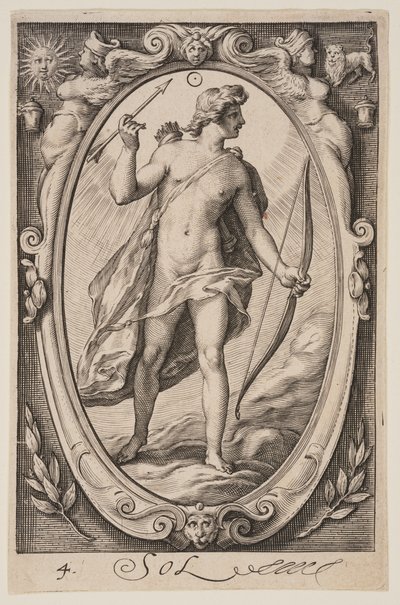 Sol, extrait des Sept planètes - Jacob Matham
