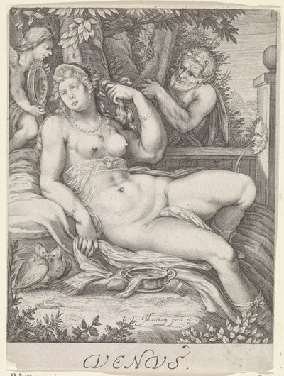 Vénus espionnée par un satyre (Vénus) - Jacob Matham