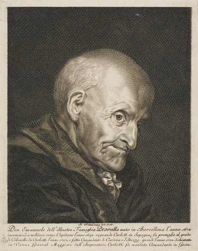 Portrait de Don Emanuel Desvalls - Jacob Matthias Schmutzer