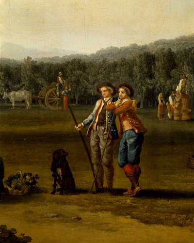 Récolte à Carditello, détail - Jacob Philippe Hackert