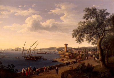 Le Port de Gaeta, le Quai et la Forteresse - Jacob Philippe Hackert