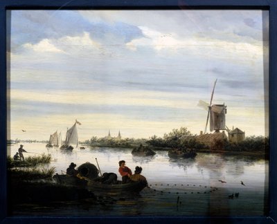 Paysage avec moulin à vent - Jacob Salomonsz. Ruysdael