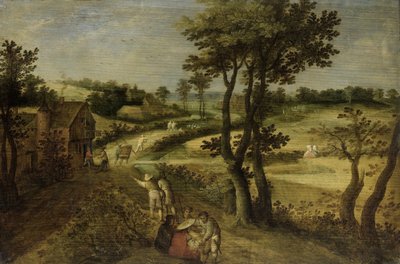 Paysage avec champs de maïs - Jacob Savery (II) (attributed to)