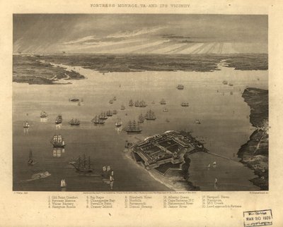Forteresse Monroe, Va. et ses environs LOC 99439195 - Jacob Wells