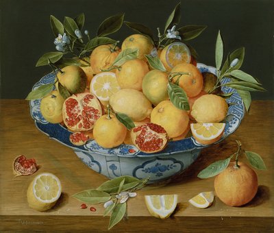 Nature morte avec citrons, oranges et une grenade, vers 1620-1630 - Jacob van Hulsdonck