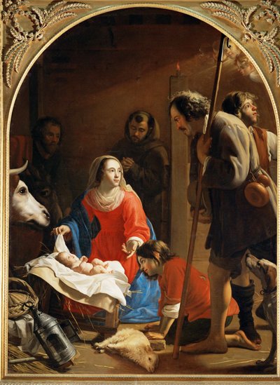 Adoration des bergers, à l
