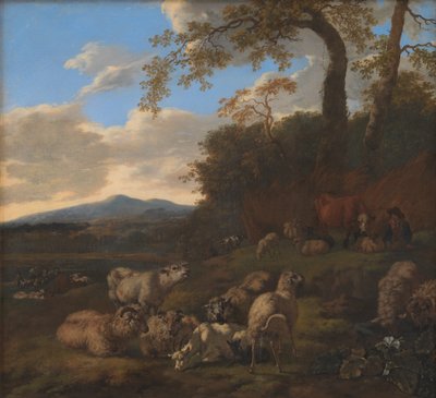 Le troupeau de moutons - Jacob van der Does d.Æ.