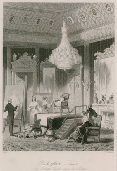 La Princesse Royale posant pour un portrait au Palais de Buckingham - Jacob van der Heyden