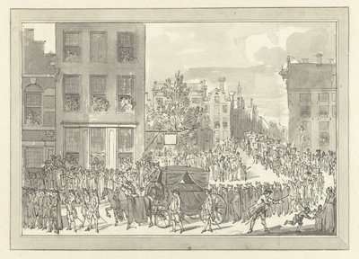 Cortège funèbre de Wolter Jan Gerrit baron Bentinck à Amsterdam, 28 août 1781 - Jacobus Buys