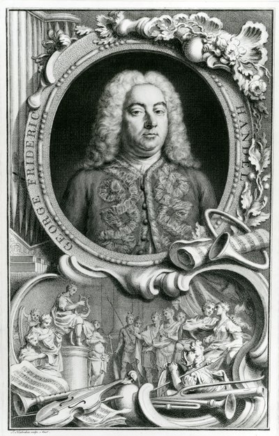 Portrait de George Frederick Handel, 1768 - Jacobus Houbraken