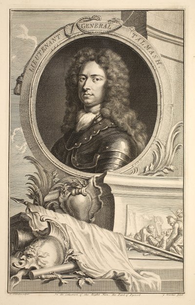 Portrait du lieutenant général Talmash, illustration de 