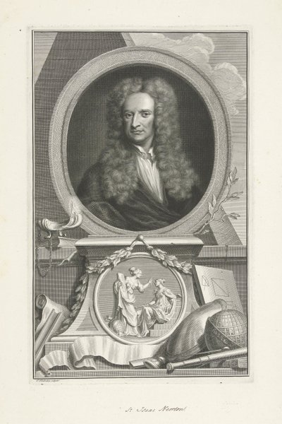 Sir Isaac Newton (1642-1726), physicien et mathématicien anglais - Jacobus Houbraken