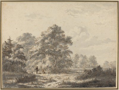 Chasseurs au bord des bois - Jacobus Theodorus Abels