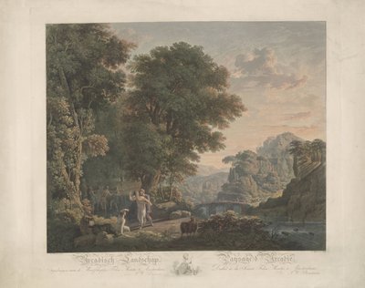 Paysage arcadien avec figures dansantes - Jacobus Wijsman