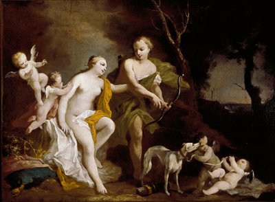 Vénus et Adonis - Jacopo Amigoni