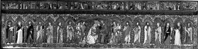 Couronnement de la Vierge accompagné d