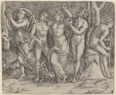 Bacchus et ses assistants - Jacopo Francia