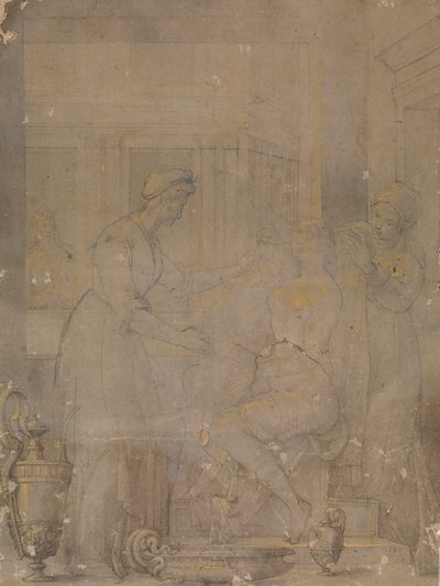 Les toilettes de Batsheba - Jacopo Ligozzi