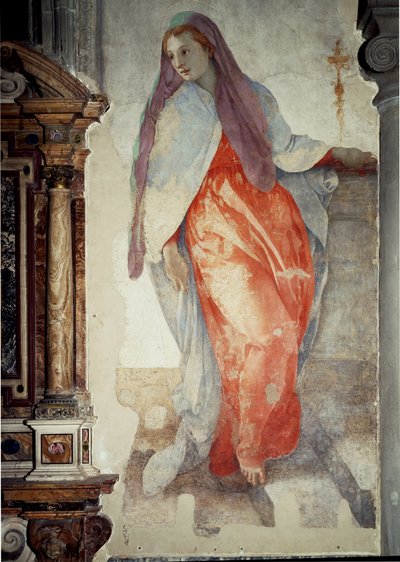 Annonciation. (détail) - Jacopo Pontormo