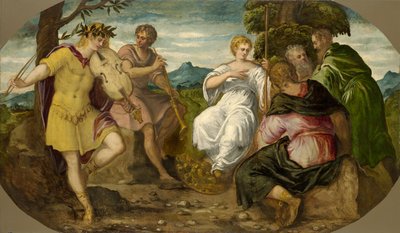 Le concours musical entre Apollon et Marsyas, vers 1545 - Jacopo Robusti Tintoretto