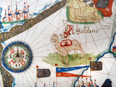 Un Marchand Arabe sur un Chameau, détail d