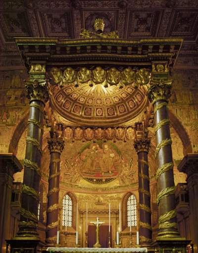 Couronnement de Marie (mosaïque) - Jacopo Torriti