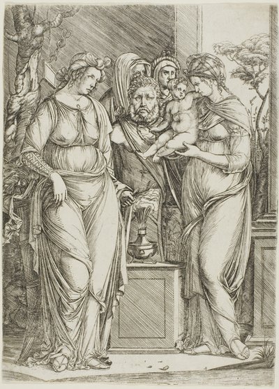 Sacrifice à Priape, la grande assiette - Jacopo de