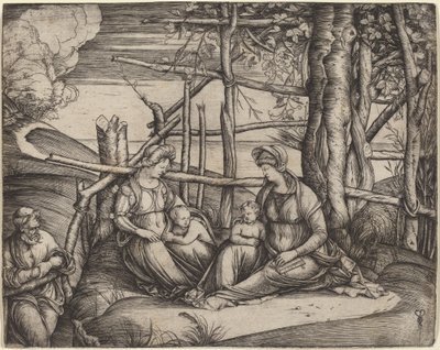 La Sainte Famille avec Sainte Elisabeth - Jacopo de