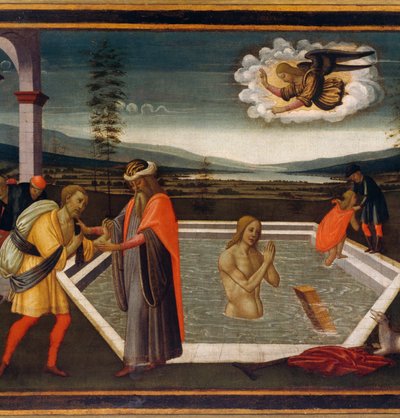 Piscine Probatique (détail) - Jacopo del Sellaio