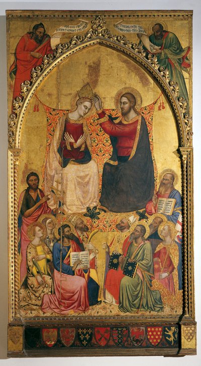Couronnement de la Vierge et des saints - Jacopo di Cione