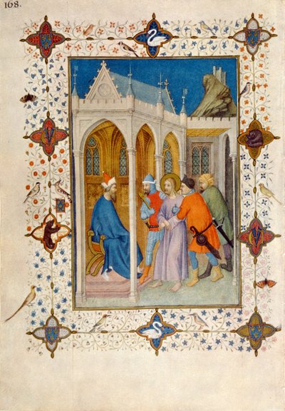 MS 11060-11061 Heures de la Croix : Prime, Christ devant Pilate, des 